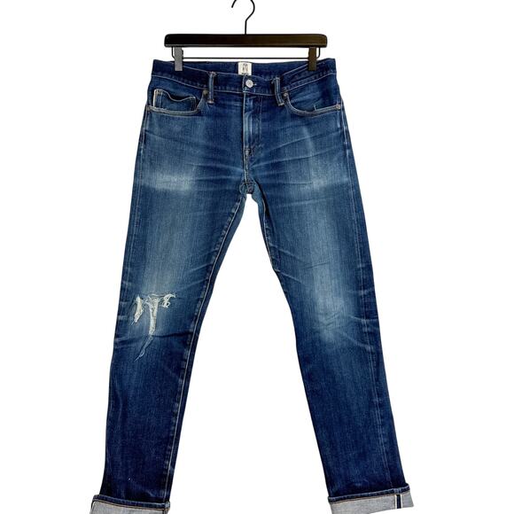 Hiroshi Kato DAMAGED Jeans Cotton Selvedge - 33x29 - Picture 1 of 11